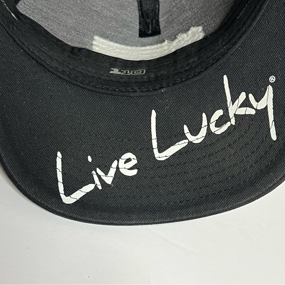 Black Clover Live Lucky clover flag hat snap back Glenmoor 110 black and white - Picture 8 of 8